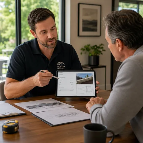 Detailed written quote reviewed with homeowner